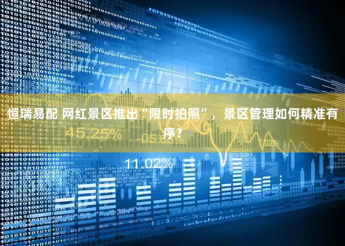 恒瑞易配 网红景区推出“限时拍照”，景区管理如何精准有序？
