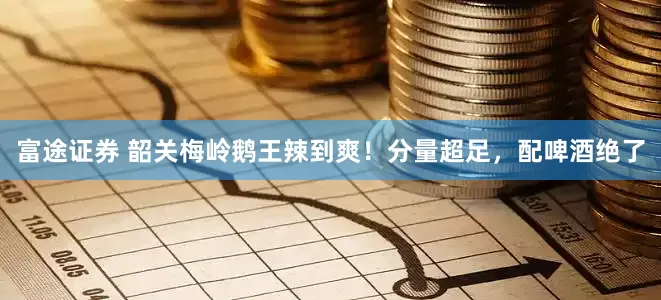 富途证券 韶关梅岭鹅王辣到爽！分量超足，配啤酒绝了