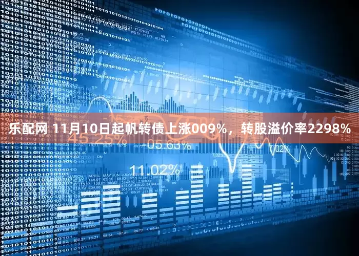 乐配网 11月10日起帆转债上涨009%，转股溢价率2298%